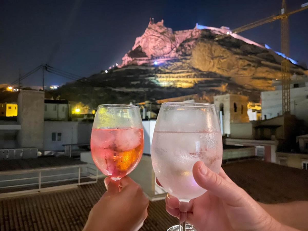 La Terraza. Vistas Al Castillo A 1 Min. De La Playa Alicante Exteriér fotografie